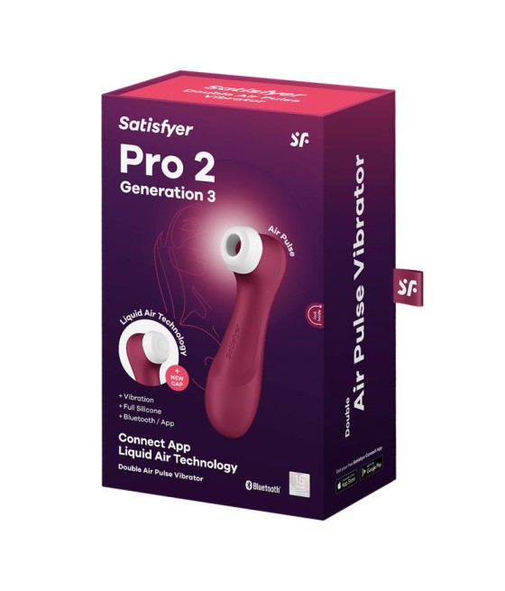 Pro 2 Gen 3 Liquid Air Technology Succion y Vibracion App Connect Wine Red Rojo Vino