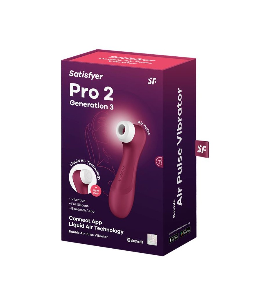 Pro 2 Gen 3 Liquid Air Technology Succion y Vibracion App Connect Wine Red Rojo Vino