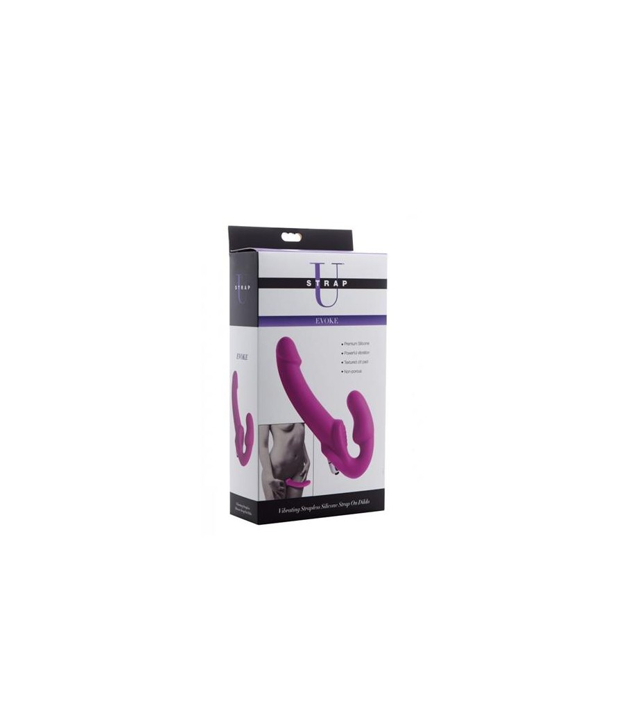 Evoke Vibrador Doble Sin Arnes Purpura