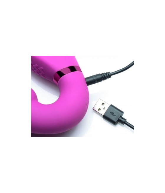 Inflatable Vibrador Doble Funcion Inflable Control Remoto Rosa