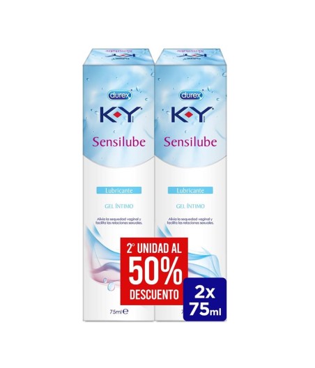 Lubricante Base Agua Duplo KY Sensilub 75ml