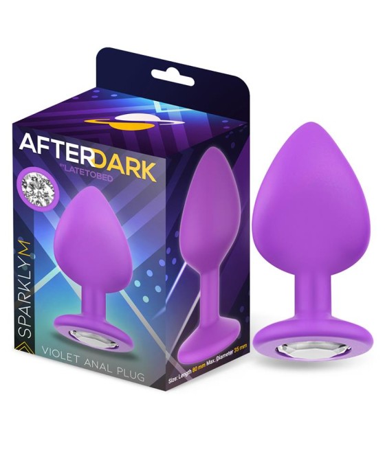 Sparkly Plug Anal Silicona Talla M Violet