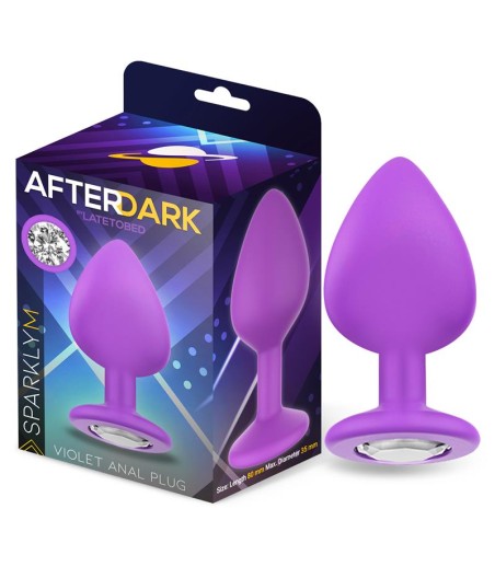 Sparkly Plug Anal Silicona Talla M Violet