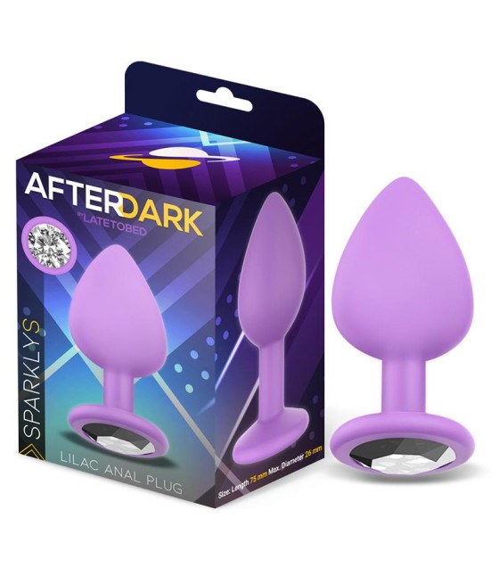 Sparkly Plug Anal Silicona Talla S Lilac