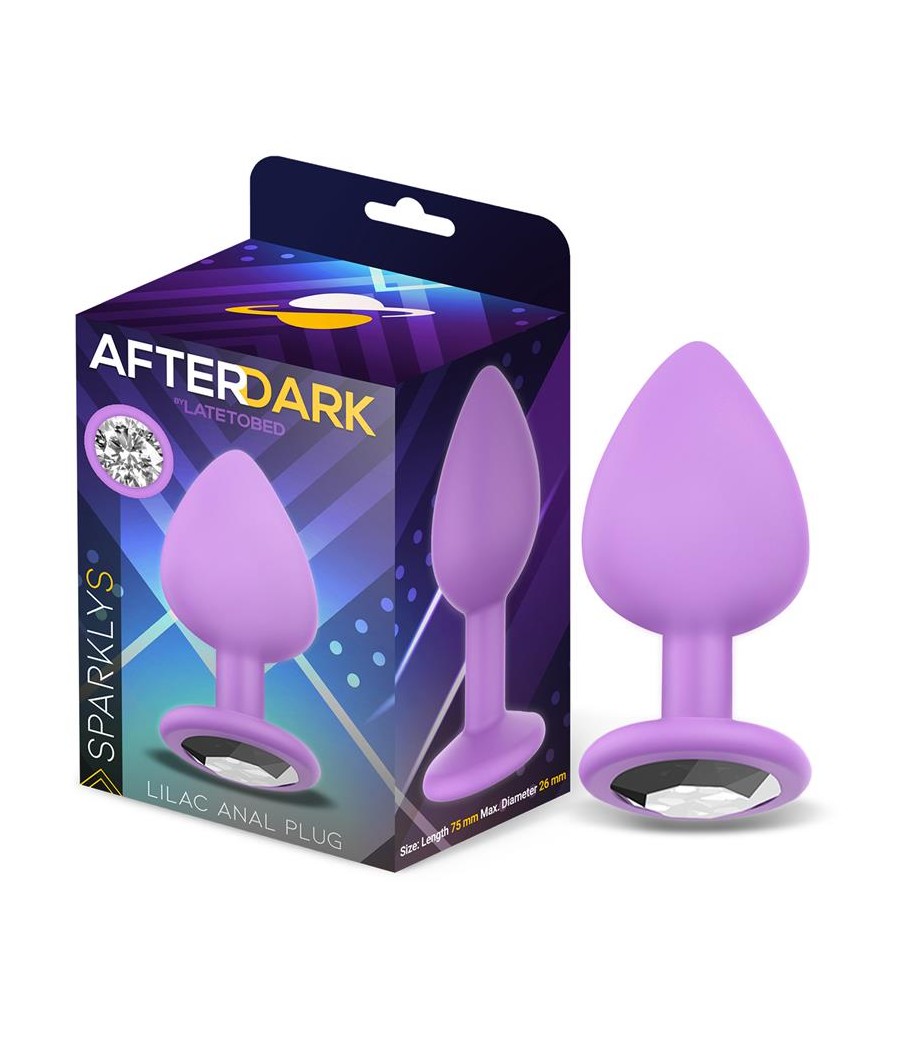 Sparkly Plug Anal Silicona Talla S Lilac