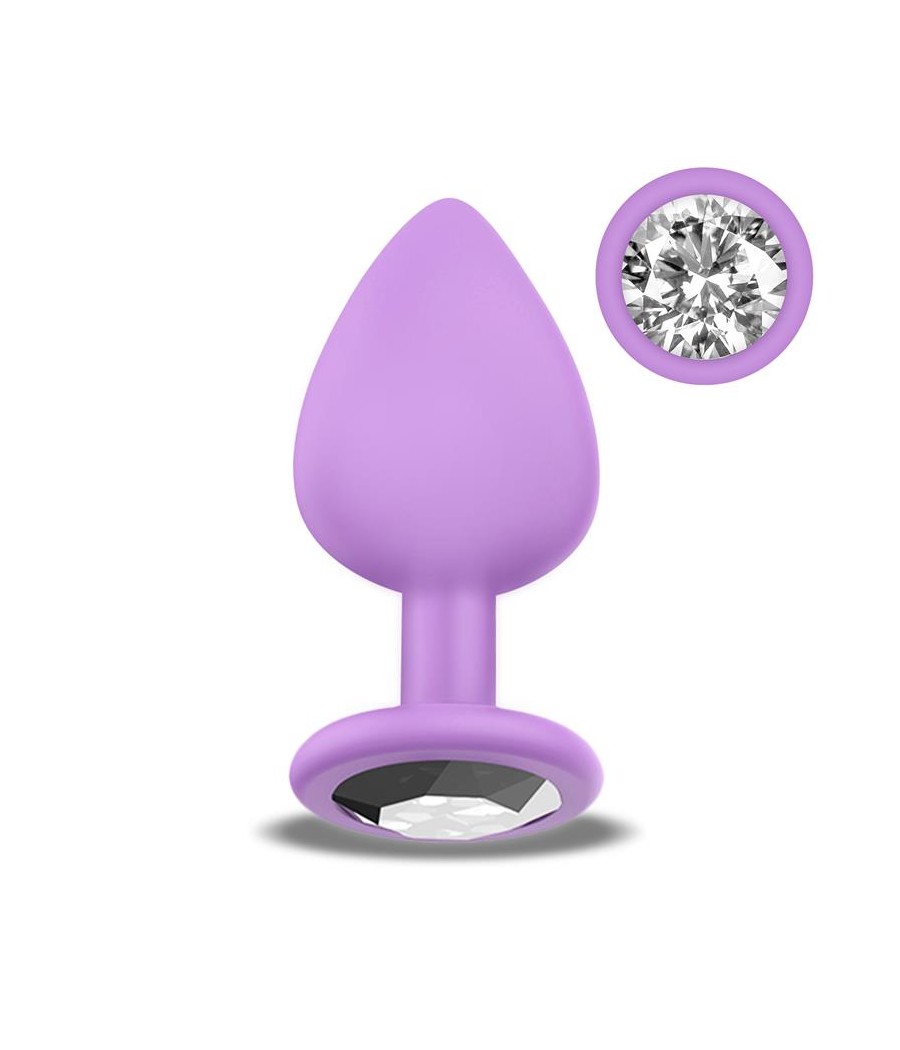 Sparkly Plug Anal Silicona Talla S Lilac