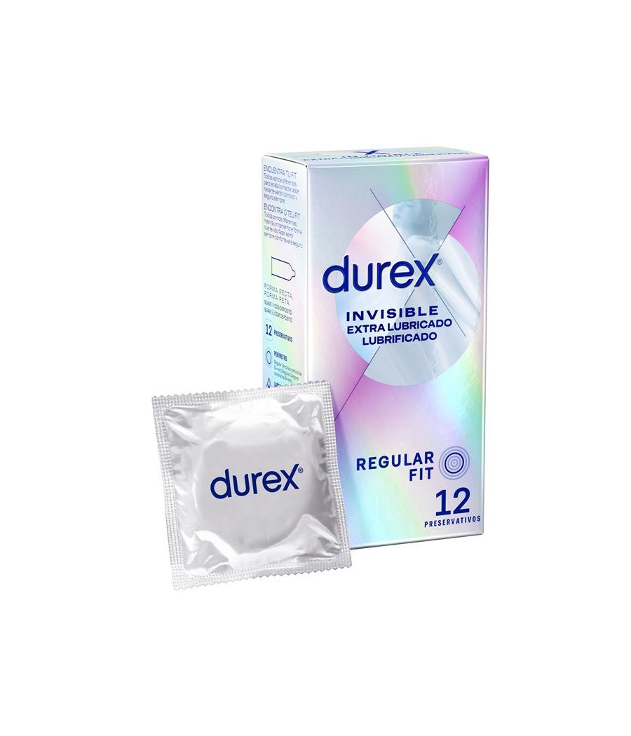 Preservativos Invisible Extra Lubricacion 12ud