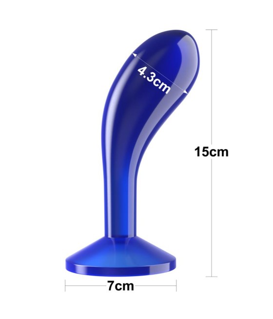 Plug Anal Flawless Azul Transparente 6