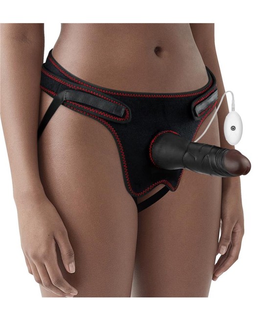 Arnes Ajustable con Dildo 10 Vibraciones 75