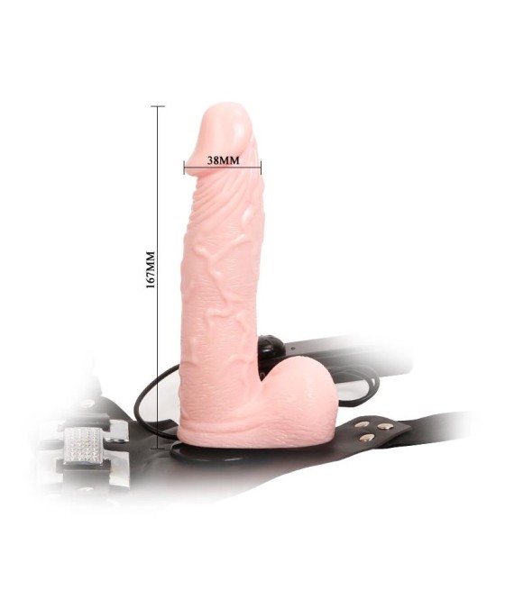 Baile Arnes con Dildo Color Natural a Control Remoto