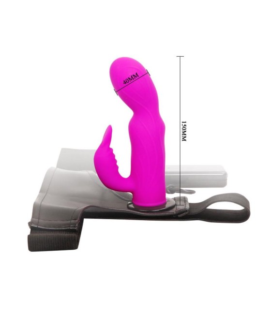 Baile Arnes con Dildo Purpura 15 cm