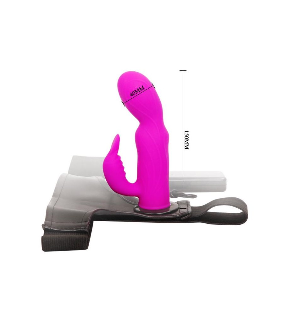 Baile Arnes con Dildo Purpura 15 cm