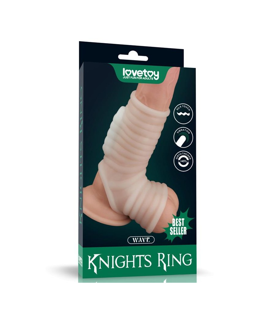 Funda el pene y testiculos con vibracion Wave Knights