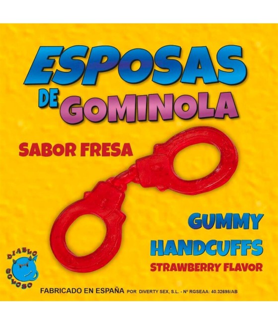 Esposas de Gominola Sabor Fresa Roja