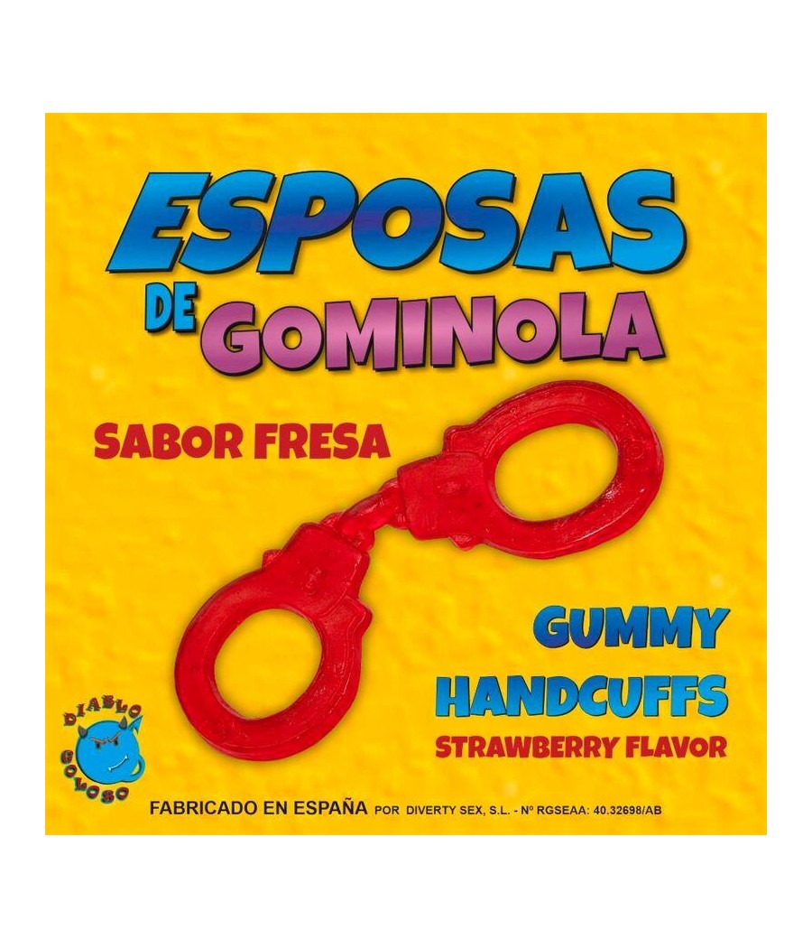 Esposas de Gominola Sabor Fresa Roja