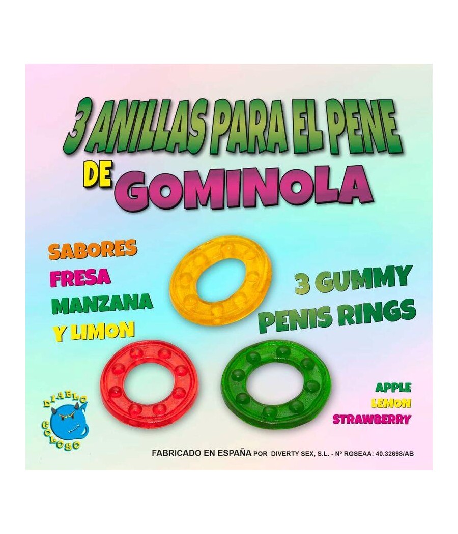 Set 3 Anillos Gominola