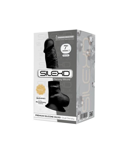 Dildo Dual Density Mod. 1 - 7 Negro