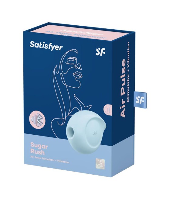 Sugar Rush Succionador de Clitoris y Vibracion Azul