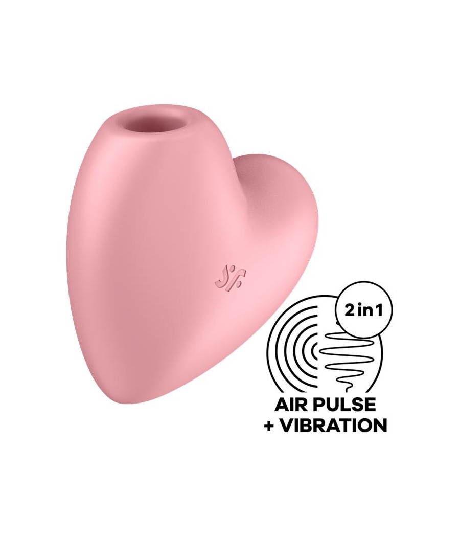 Cutie Heart Succionador de Clitoris y Vibracion Rosa