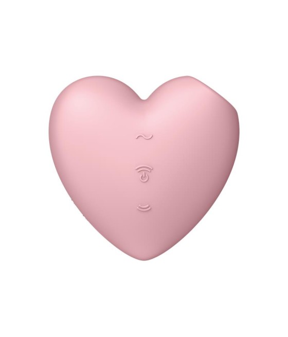 Cutie Heart Succionador de Clitoris y Vibracion Rosa