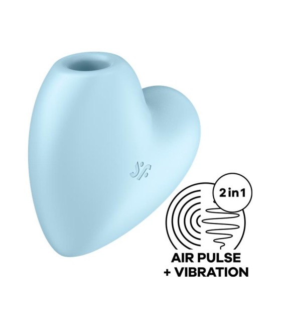 Cutie Heart Succionador de Clitoris y Vibracion Azul