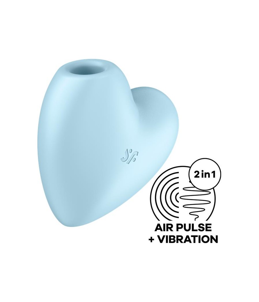 Cutie Heart Succionador de Clitoris y Vibracion Azul