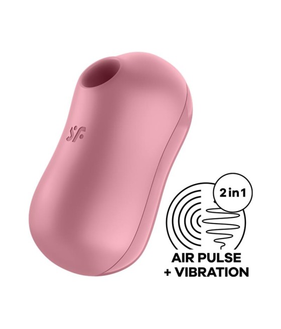 Cotton Candy Succionador de Clítoris y Vibrador Light Red