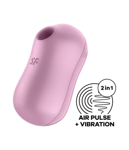 Cotton Candy Succionador de Clítoris y Vibrador Lila