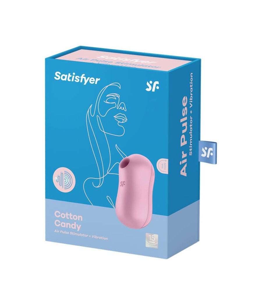 Cotton Candy Succionador de Clitoris y Vibrador Lila