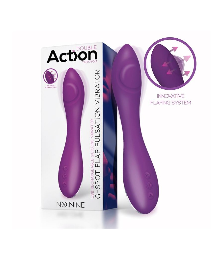 No Nine Vibrador Punto G Funcion de Pulsacion USB Magnetico Silicona