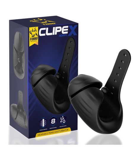 Clipex Masturbador Masculino Ajustable con Sistema de Clip Silicona Premium USB Magnético