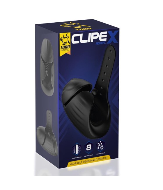 Clipex Masturbador Masculino Ajustable con Sistema de Clip Silicona Premium USB Magnetico