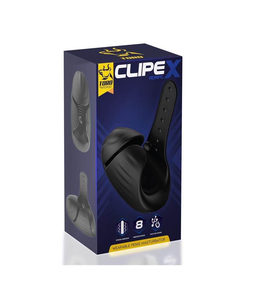 Clipex Masturbador Masculino Ajustable con Sistema de Clip Silicona Premium USB Magnetico