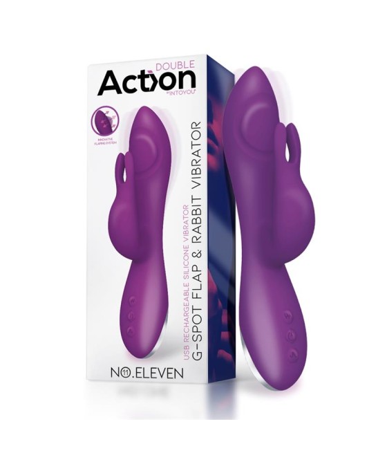 No Eleven Vibrador con Conejito Punto G y Fucion de Pulsacion USB Margnetico Silicona