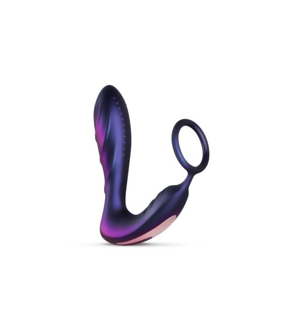 Black Hole Plug Anal con Anillo para el Pene Testiculos con Control Remoto USB