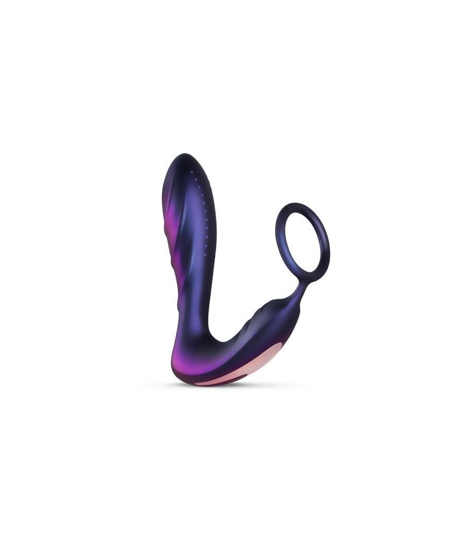 Black Hole Plug Anal con Anillo para el Pene Testiculos con Control Remoto USB