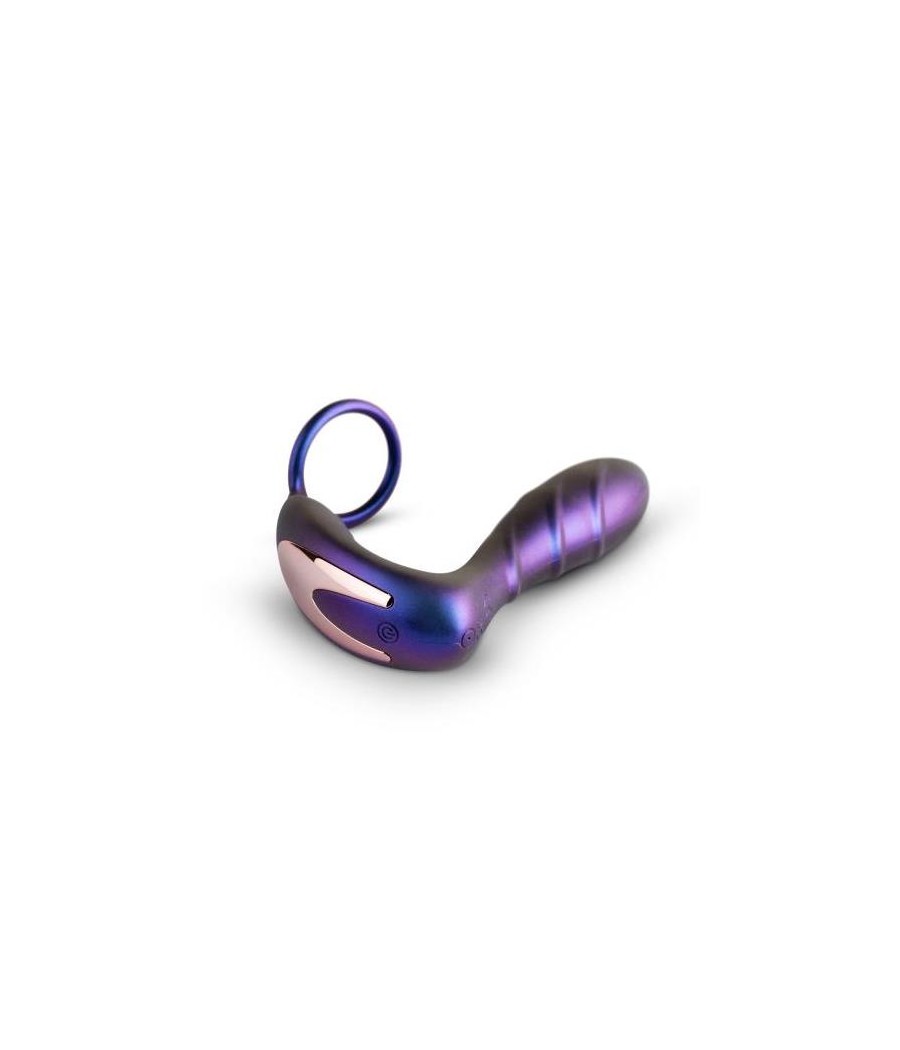 Black Hole Plug Anal con Anillo para el Pene Testiculos con Control Remoto USB