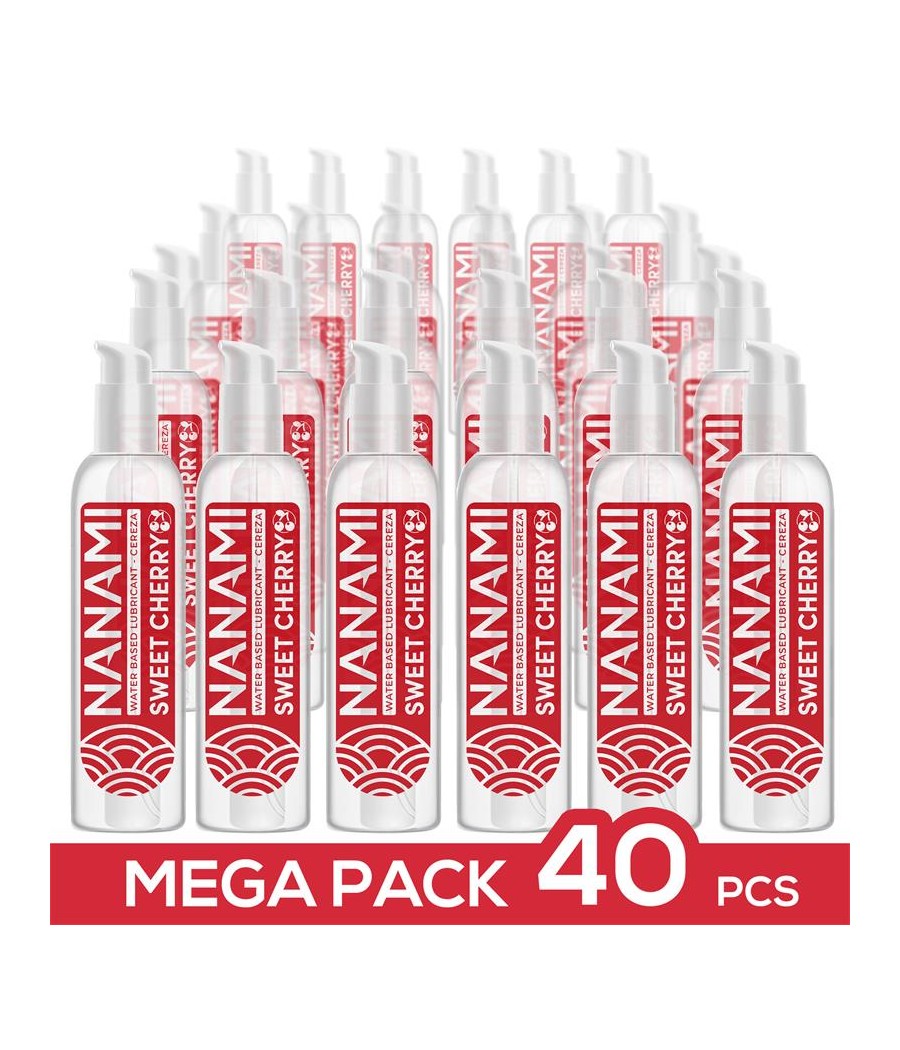 Pack de 40 Lubricante Base Agua Cereza Dulce 150 ml