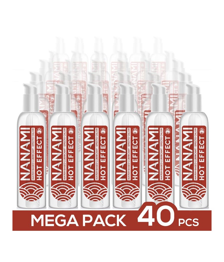 Pack de 40 Lubricante Base Agua Efecto Calor 150 ml