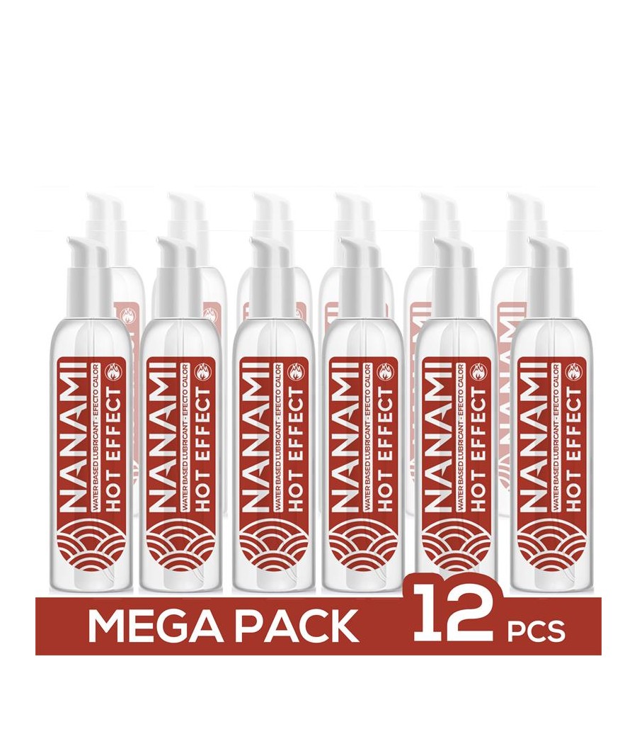 Pack de 12 Lubricante Base Agua Efecto Calor 150 ml