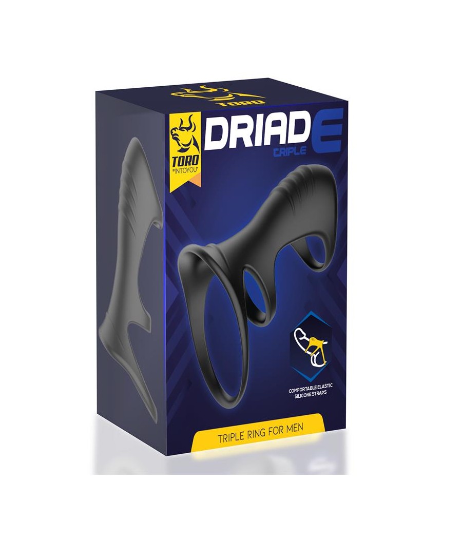 Driade Anillo Triple para Hombre Silicona