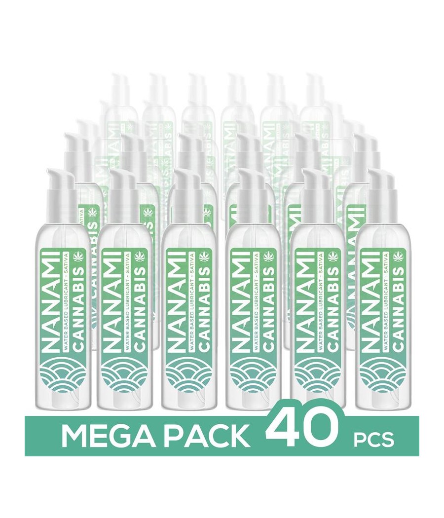 Pack de 40 Lubricante Base Agua Cannabis 150 ml