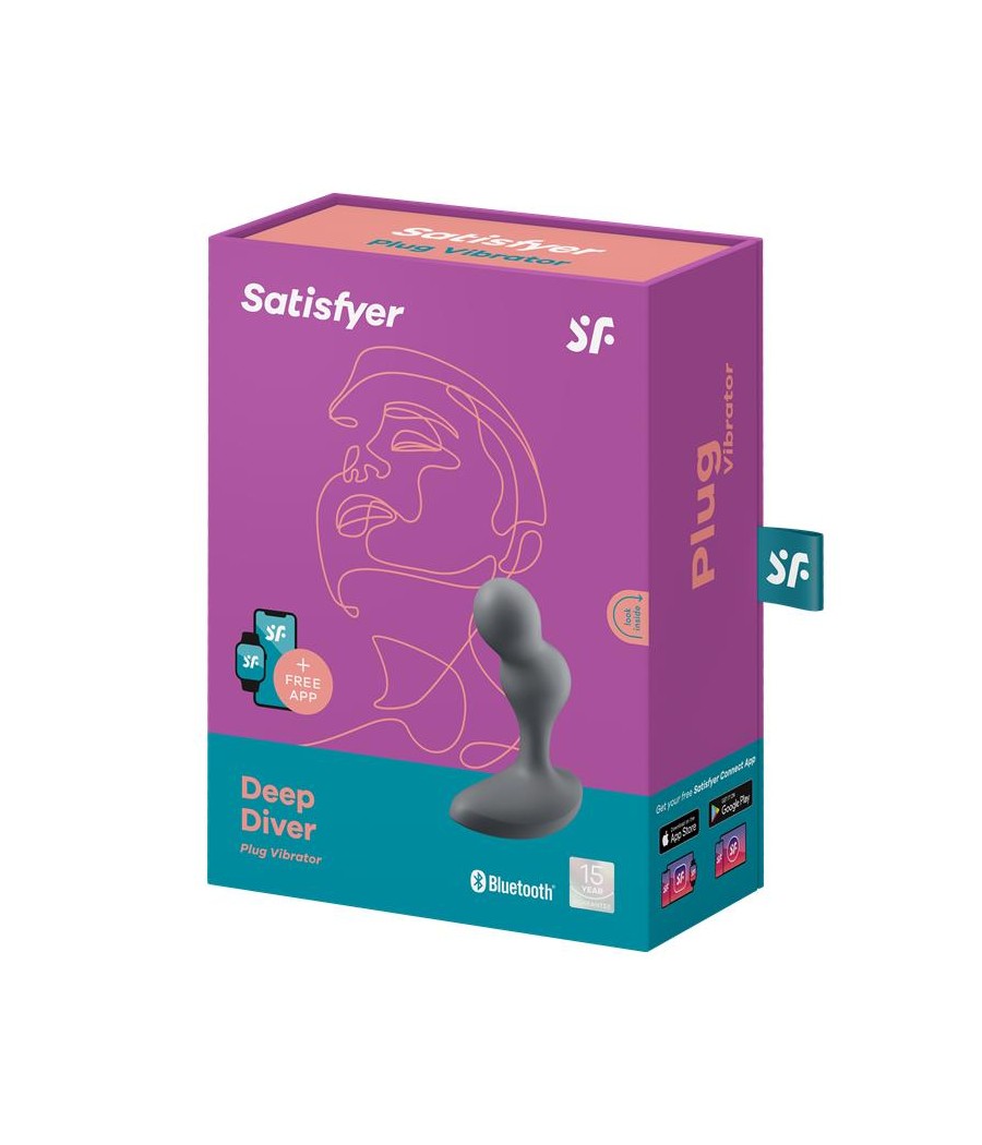 Deep Diver Plug Anal con Vibracion APP Satisfyer Connect