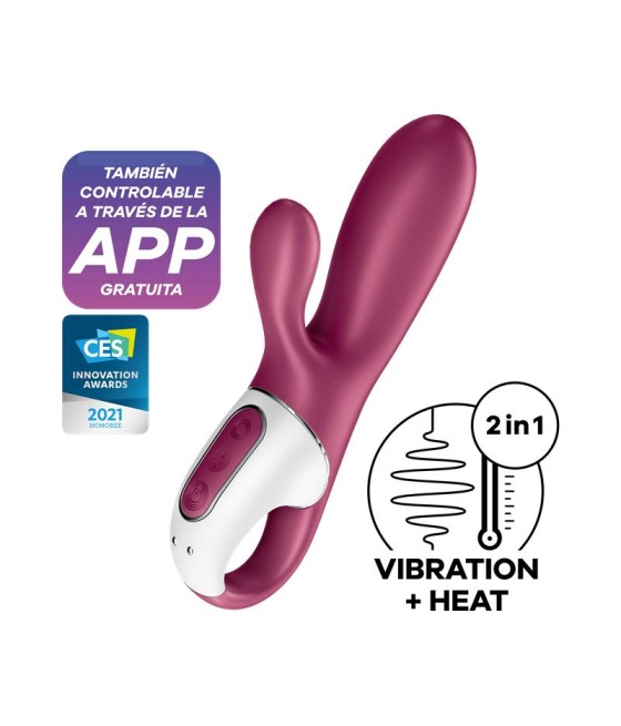 Hot Bunny Vibrador con Conejito Efecto Calor APP Satisfyer Connect