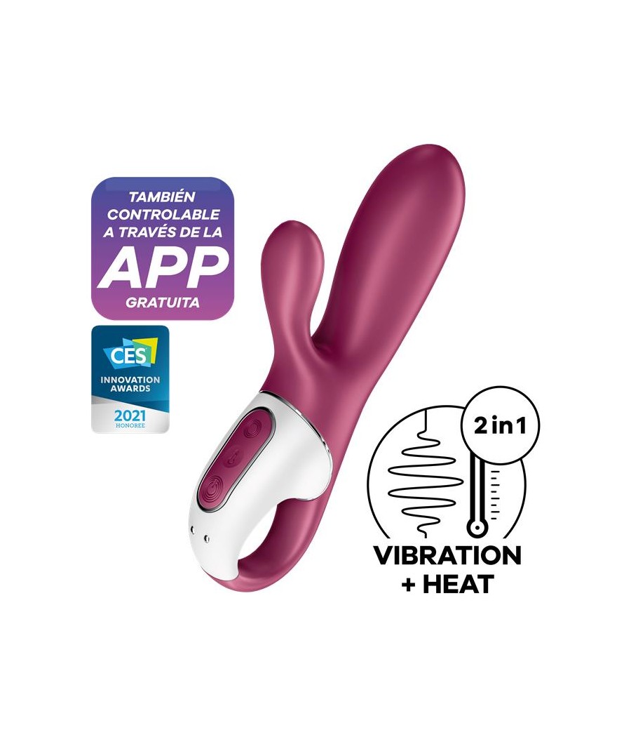 Hot Bunny Vibrador con Conejito Efecto Calor APP Satisfyer Connect