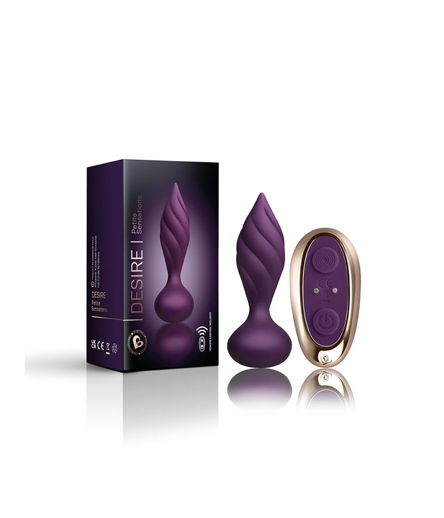 Plug Anal con Control Remoto Petite Sensations Desire Purpura