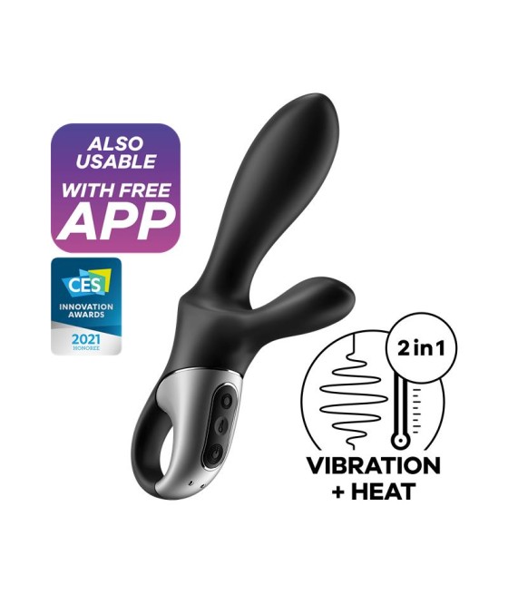 Heat Climax Vibrador con APP Punto G Punto P y Perineo Funcion de Calor USB Magnetico