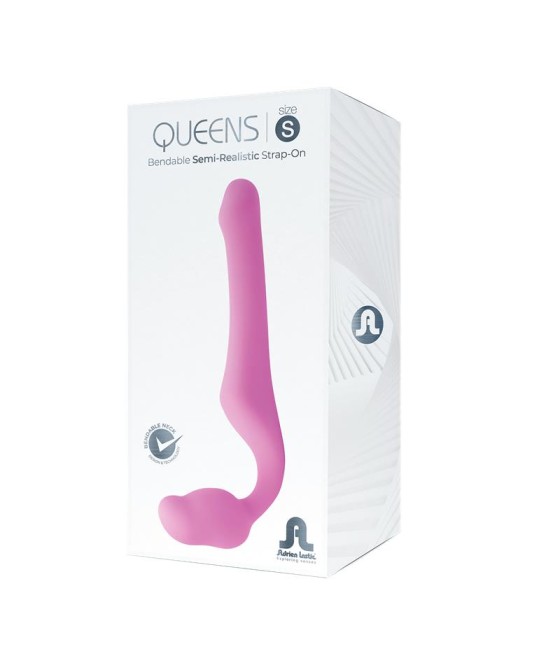 Queens S Dildo Strap On sin Tirantes Talla S Silicona Rosa