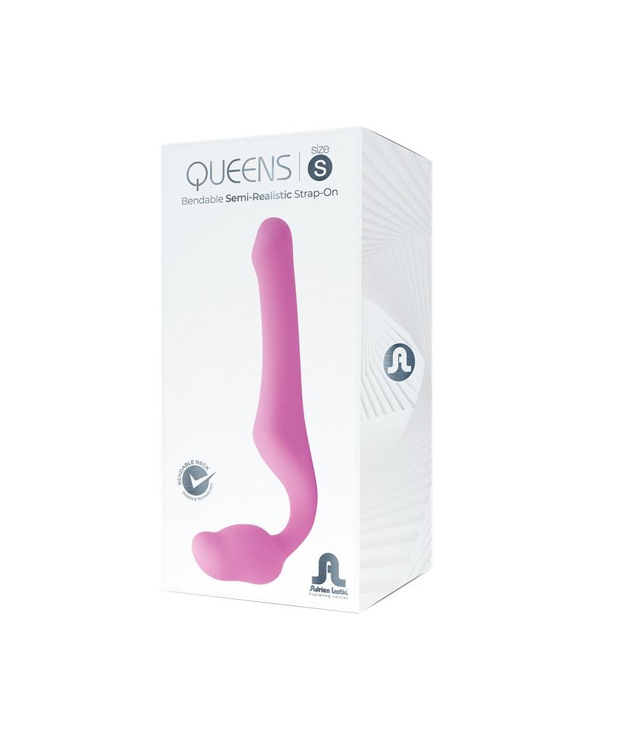 Queens S Dildo Strap On sin Tirantes Talla S Silicona Rosa