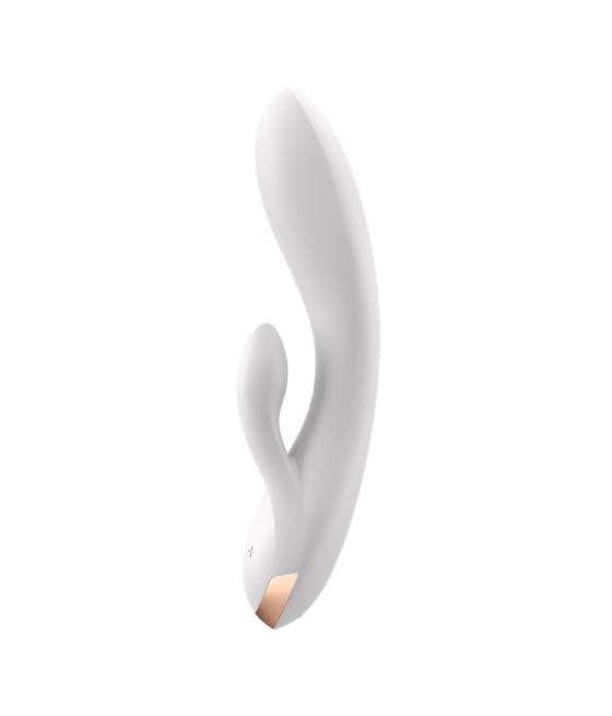 Double Flex Vibrador Punto G 3 Motores Satisfyer APP Connect Blanco